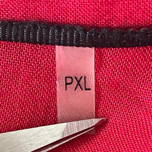 Soft Surroundings Pagoda Wrap Tunic Top Red Japanese Graphics Size PXL Asian - Picture 9 of 11